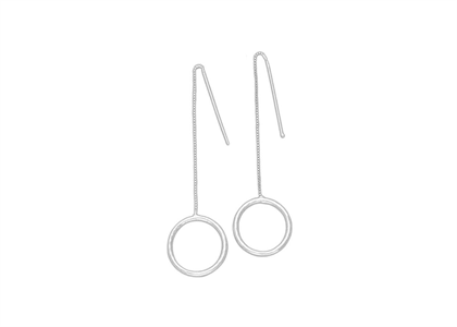 White Gold Plated | Chandelier Earrings